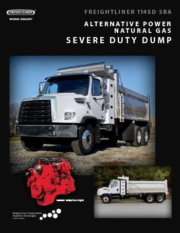 114SD Natural Gas Dump Truck