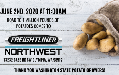Road to 1 Million Pounds of Potatoes Reaches Freightliner Northwest Olympia
