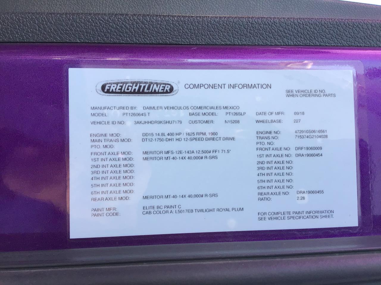 Truck Details Freightliner Northwest