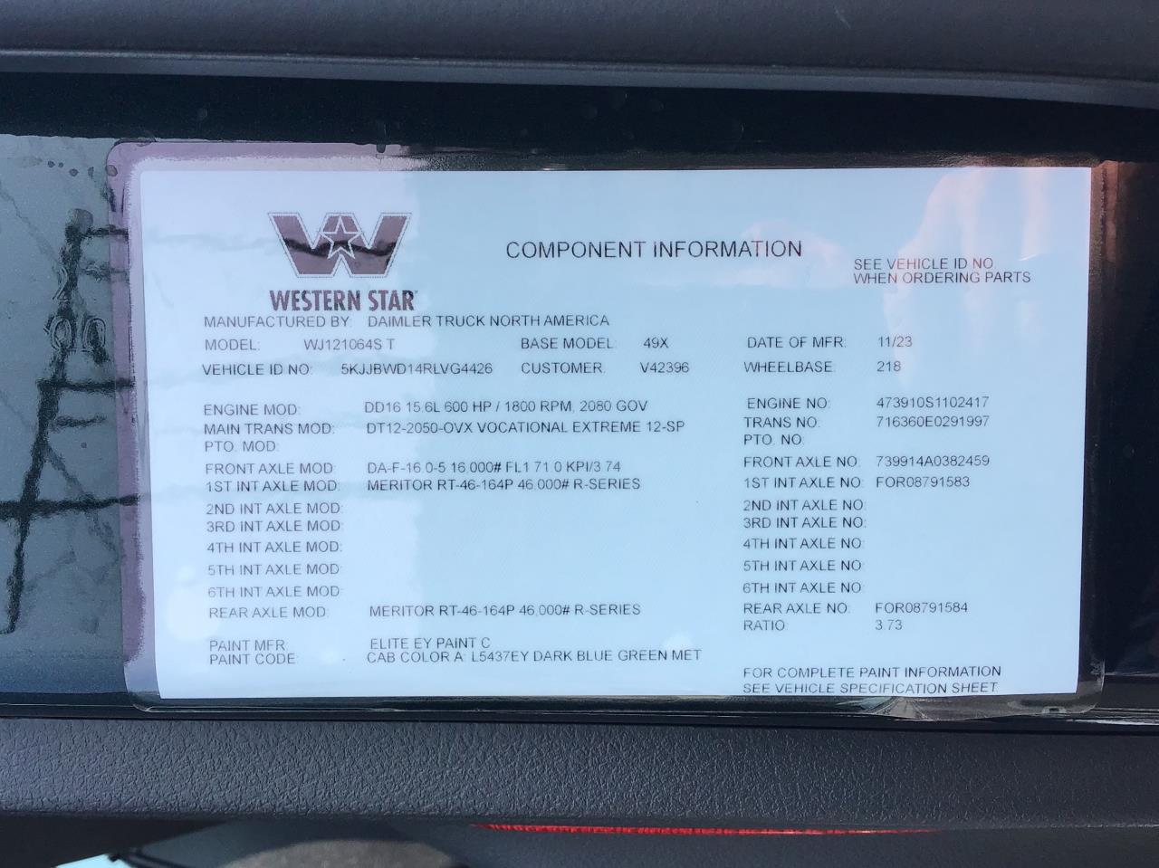 2024 Western Star 49X in Pacific, WA — photo 4