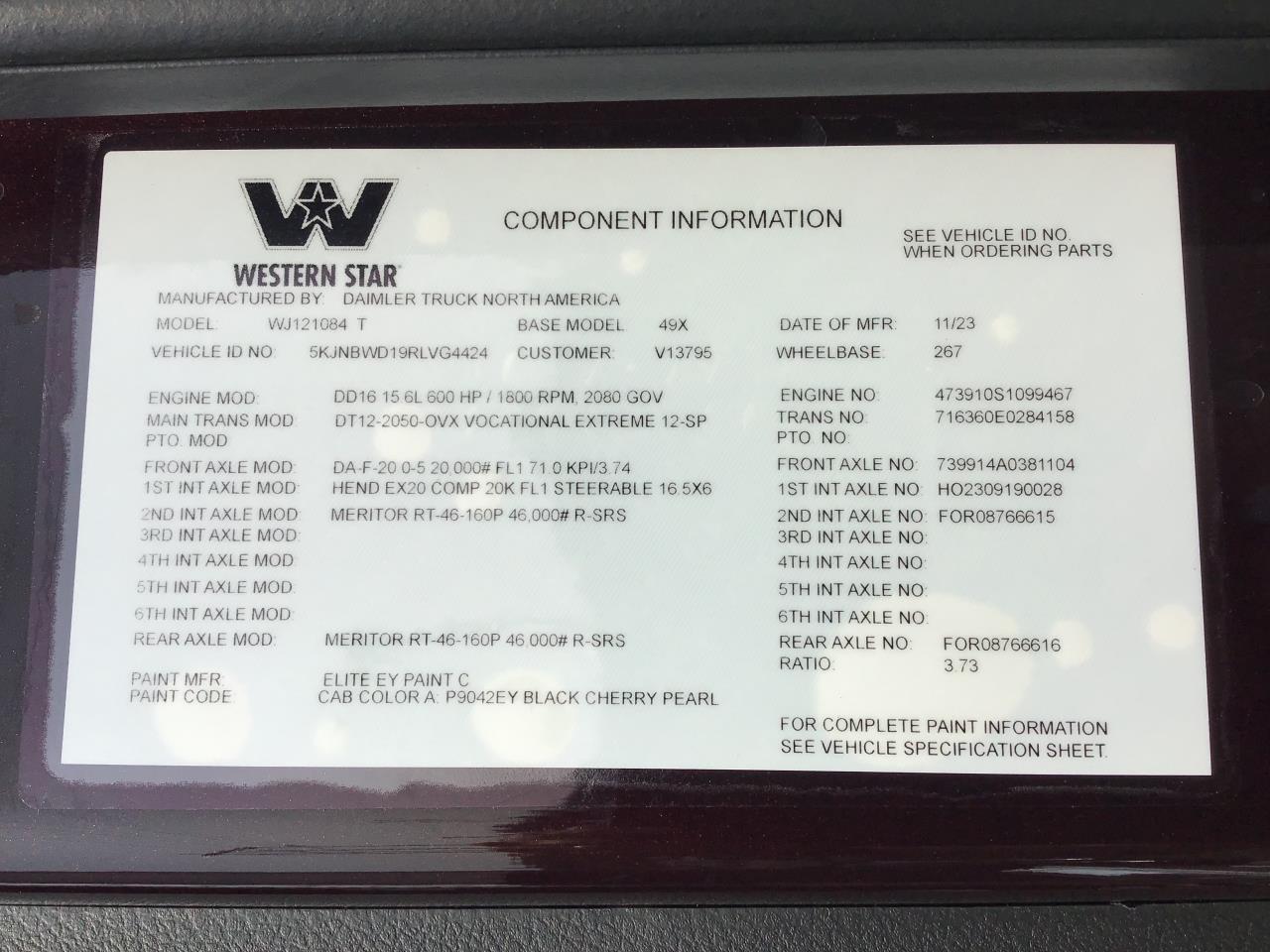 2024 Western Star 49X in Pacific, WA — photo 5